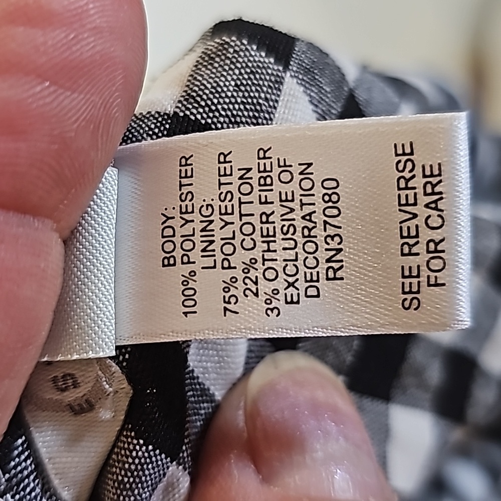 3/$20 Cato L Check Lace Top - Picture 6 of 7